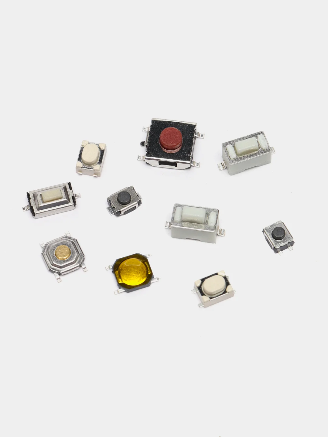 Тактовая кнопка, набор, на плату SMD, 200 шт