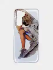 Ледяной чехол Huawei Honor 30s, Хуавей Хонор 30с прозрачный с рисунком