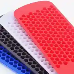 Синий форма для льда силиконовая сердечки