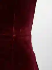 Багровый платье женское, бархатное