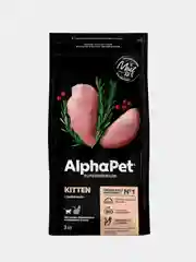 Сухой корм AlphaPet Superpremium с цыпленком для котят, 3 кг