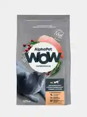 Сухой корм для стерилизованных кошек AlphaPet WOW Superpremium, c цыпленком, 0,75 кг