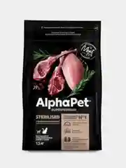 Сухой корм AlphaPet Superpremium с ягненком и индейкой для стерилизованных, 1,5 кг