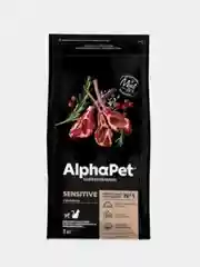 Сухой корм AlphaPet Superpremium с ягненком для кошек с чувствительным пищеварением, 3 кг