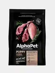 Сухой корм AlphaPet, для щенков, беременных собак мелких пород, ягненок и индейка, 0,5 кг