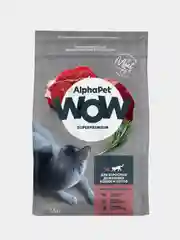 Сухой корм AlphaPet WOW, для домашних кошек и котов, c говядиной и печенью, 1,5 кг