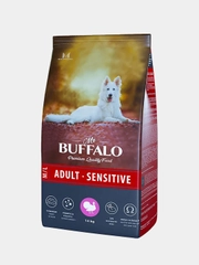 Корм сухой Mr.Buffalo для взрослых собак с чувствительным пищеварением с индейкой, 14 кг