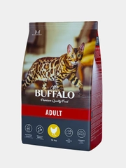 Корм сухой Mr.Buffalo для взрослых кошек с курицей, 10 кг