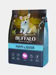 Корм сухой Mr.Buffalo "Pupy & Junior", для щенков и юниоров, с индейкой, 2 кг