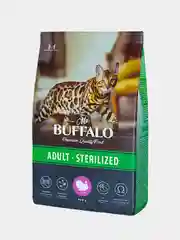Сухой корм Mr.Buffalo "STERILIZED", для стерилизованных кошек, с индейкой, 400 г