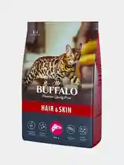 Корм сухой Mr. Buffalo HAIR & SKIN для кошек с чувствительной кожей, с лососем, 400 г