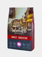 Корм сухой Mr.Buffalo для кошек с чувствительным пищеварением, с индейкой, 400 г