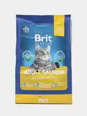 Корм Brit Premium Adult Salmon для кошек, с лососем, 400 г