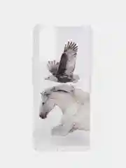 Серый чехол Huawei Honor 30 / Honor 30 Premium, Хуавей Хонор 30 (Премиум) прозрачный с рисунком