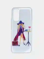 Багровый чехол Huawei Honor 30 / Honor 30 Premium, Хуавей Хонор 30 (Премиум) прозрачный с рисунком