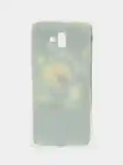 Бирюзовый чехол Samsung Galaxy J6+ / J6 Plus, Галакси Джи6+ / Джи6 Плюс, силиконовый с рисунком