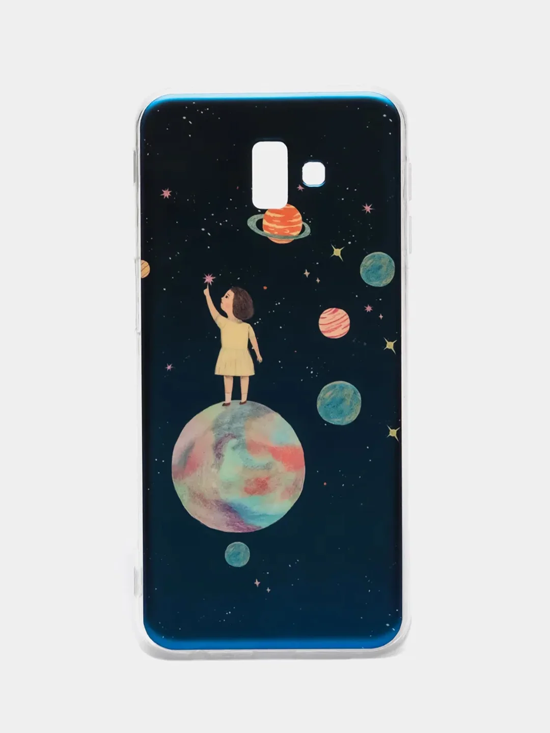 Морской чехол Samsung Galaxy J6+ / J6 Plus, Галакси Джи6+ / Джи6 Плюс, силиконовый с рисунком