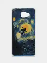 Бирюзовый чехол Samsung Galaxy A7 2016 (A710), Самсунг Галакси А7 2016 (А710) силиконовый с рисунком