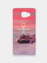 Лавандовый чехол Samsung Galaxy A7 2016 (A710), Самсунг Галакси А7 2016 (А710) силиконовый с рисунком
