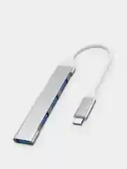 Серебряный usb xаб концентратор USB 3.0 Type-C