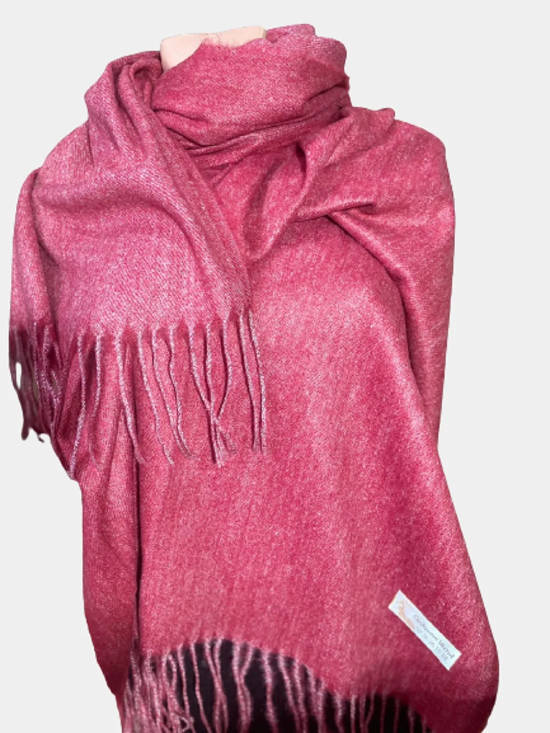 Алый палантины женские/шарф платок жен/осень/зима/подарок маме/Blend Cashmere/головн/маме