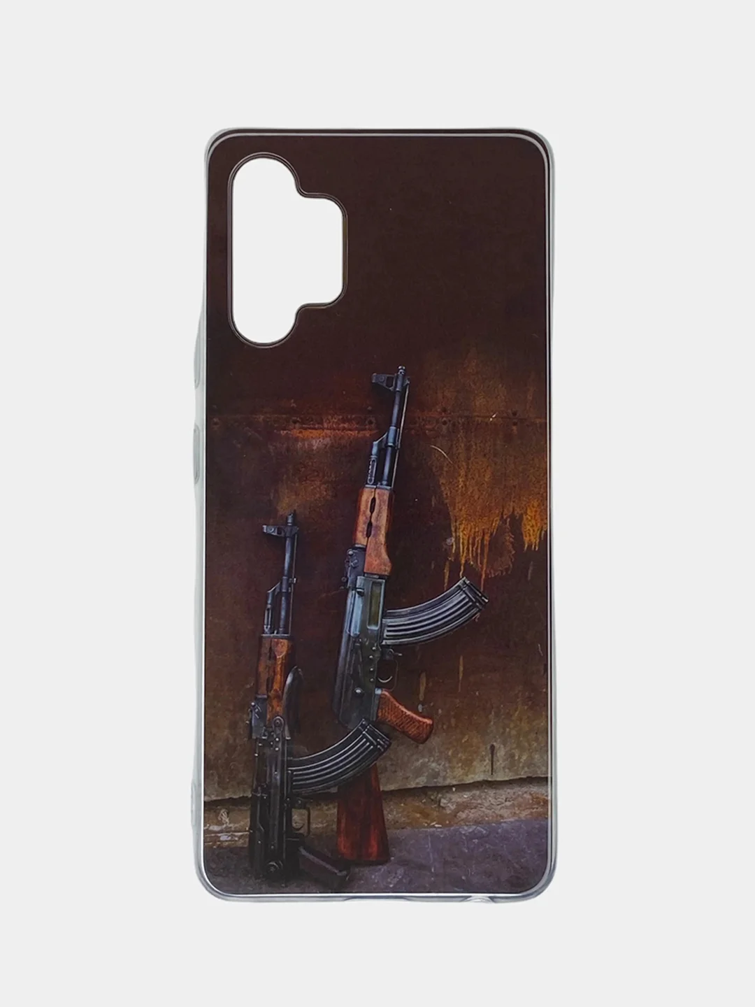 Бордовый чехол Samsung Galaxy A32 4G чехол силиконовый с рисунком (Самсунг Галакси А32)