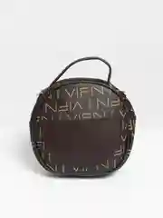 Коричневый круглая женская сумка
