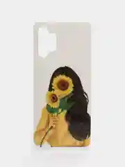 Светло-оранжевый чехол Samsung Galaxy A32 4G чехол силиконовый с рисунком (Самсунг Галакси А32)