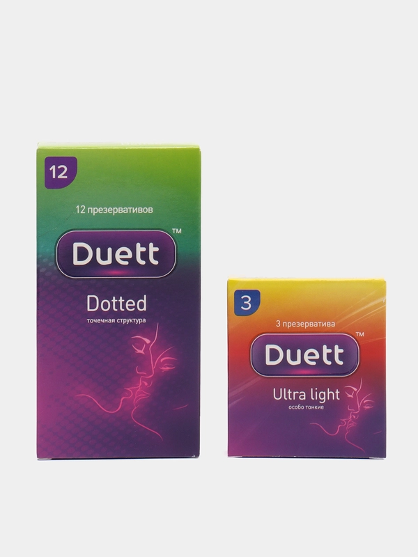 Презервативы Duett с пупырышками 12 штук+ультратонкие 3 штуки купить по ...