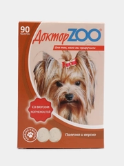 Мультивитаминное лакомство для собак "Доктор ZOO" со вкусом копченостей с биотином