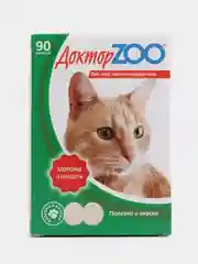 Мультивитаминное лакомство для кошек Доктор ZOO "Здоровье и красота с карнитином", 90 таб