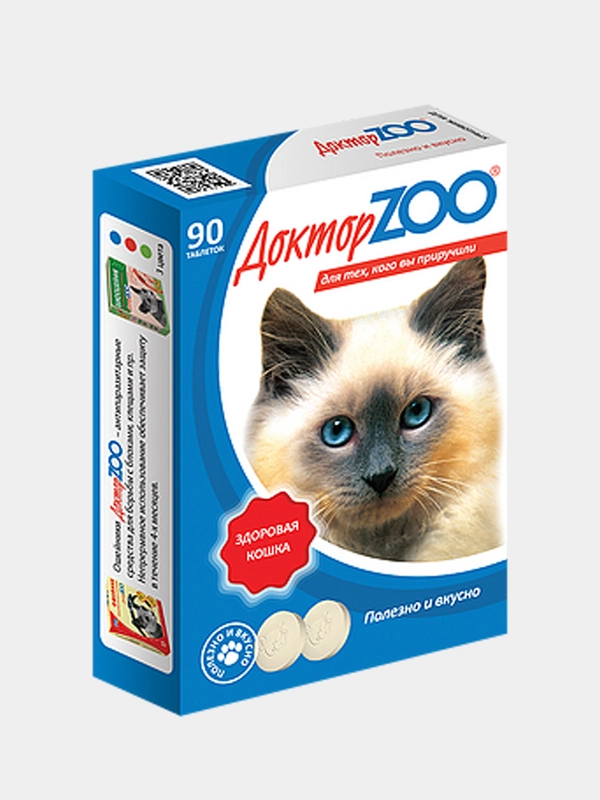 Лакомство мультивитаминное "Доктор ZOO", с морскими водорослями, 90 таблеток