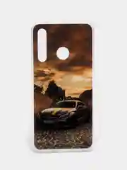 Коричневый чехол Honor 10i / Honor 20E, Huawei P Smart 2019 / Honor 10 Lite, Хонор 10ай с рисунком