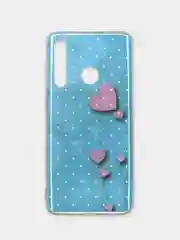 Голубой чехол Honor 10i / Honor 20E, Huawei P Smart 2019 / Honor 10 Lite, Хонор 10ай с рисунком