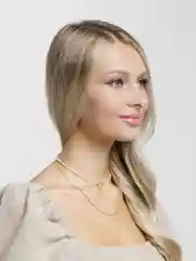 Двойная цепочка-чокер, с жемчугом