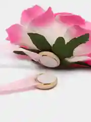 Розовый магнитный держатель для штор "Роза", 1 штука