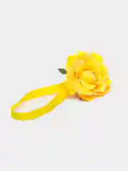 Желтый магнитный держатель для штор "Роза", 1 штука