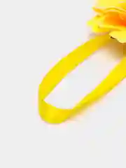 Желтый магнитный держатель для штор "Роза", 1 штука