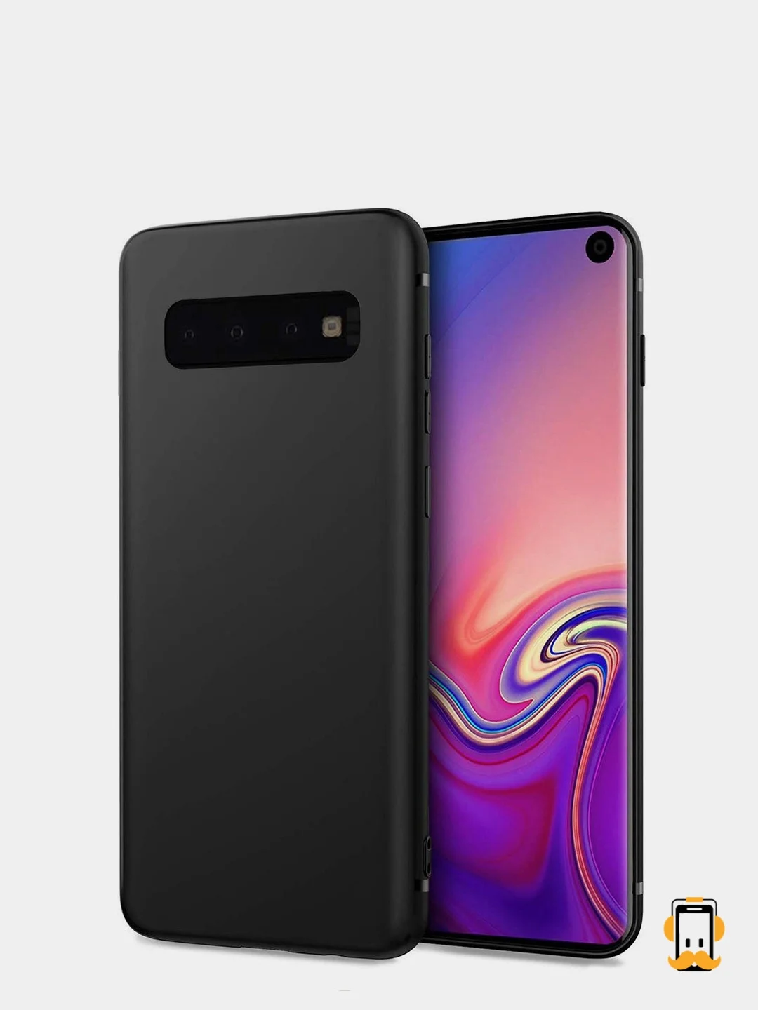 Чехол для Samsung Galaxy S10+ / S10 Plus, Самсунг Галакси С10+, черный силиконовый