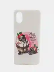 Конфетный чехол для Samsung Galaxy A03 Core (Самсунг Галакси А03 Кор), силиконовый, с рисунком