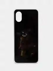 Хаки чехол для Samsung Galaxy A03 Core (Самсунг Галакси А03 Кор), силиконовый, с рисунком