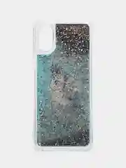 Ледяной чехол Samsung Galaxy A03 Core, Самсунг Галакси А03 Кор силиконовый, жидкий, с блестками