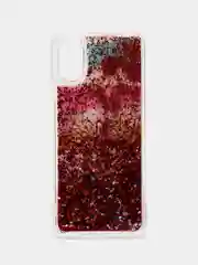 Конфетный чехол Samsung Galaxy A03 Core, Самсунг Галакси А03 Кор силиконовый, жидкий, с блестками
