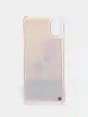 Желтый чехол Samsung Galaxy A03 Core, Самсунг Галакси А03 Кор силиконовый, жидкий, с блестками