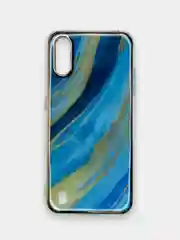Лазурный чехол Samsung Galaxy A01 / M01, Самсунг Галакси А01 / М01 силиконовый с мраморным рисунком
