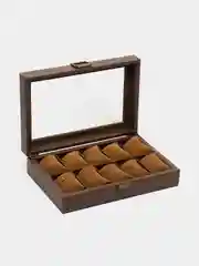 Угольный шкатулка для часов и украшений