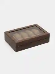 Угольный шкатулка для часов и украшений