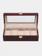 Серый шкатулка для часов и украшений