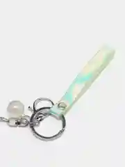 Белый брелок для ключей женский "Кролик"