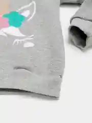 Серый костюм детский из футера с начесом